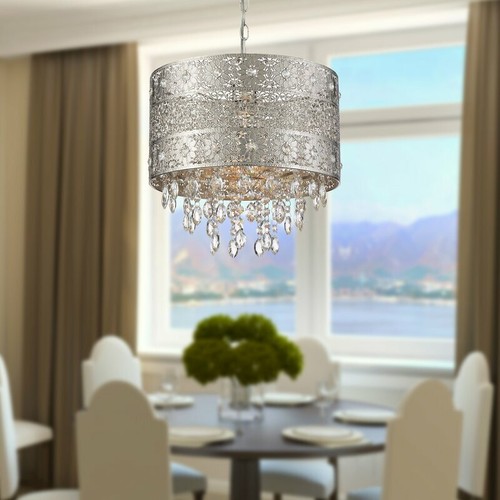 Light Single Drum Pendant Chandelier 