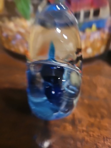 Big Art Glass Murano Style Two Sided Aquarium Fish & Coral Coastal Paperweight - Picture 4 of 12