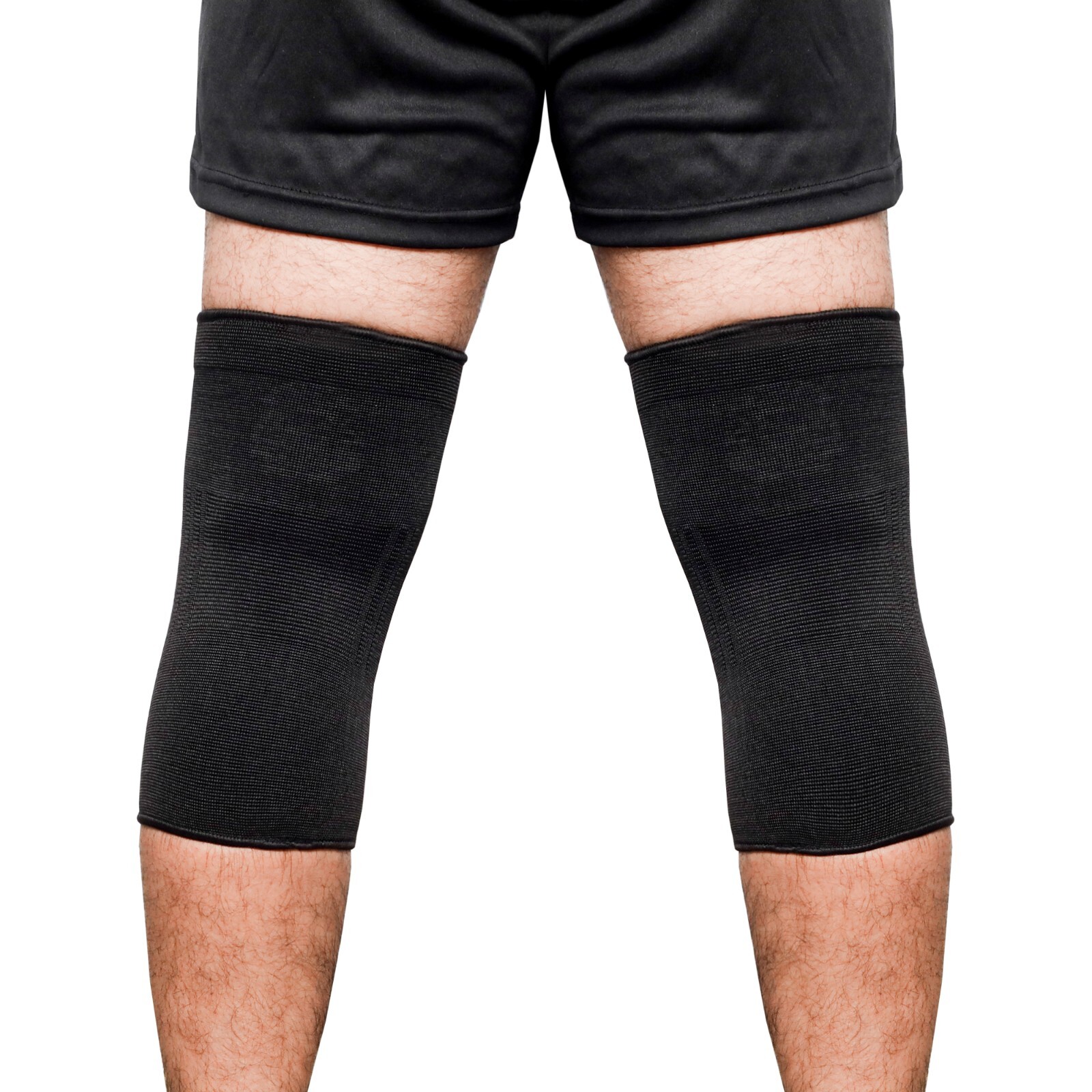 F+ 2 KNEE SUPPORT COMPRESSION SLEEVE COPPER BRACE PATELLA ARTHRITIS GYM