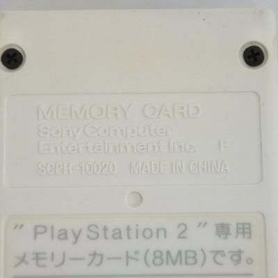 Memory Card Originale Sony PS2 8MB Bianca (SCPH-10020) - NTSC-J, Usata Ma Funzionante - Foto 3