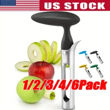 Fruit Apple Corer Pear Tools Stainless Steel Kitchen Twist Easy Core Remover US