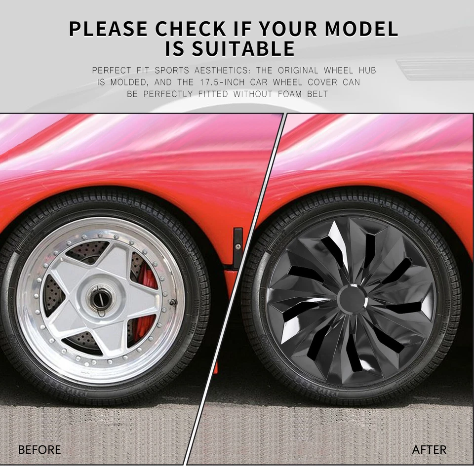 Juego de 4 tapacubos de 16" para Honda CR-V 1997-2006 cubierta de rueda apta para rueda de acero R16 Foto 4 de 4