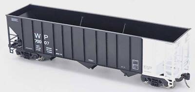#ad Bowser 43549 HO Scale 100 Ton 3 Bay Hopper Western Pacific WP 70007 White End $24.99