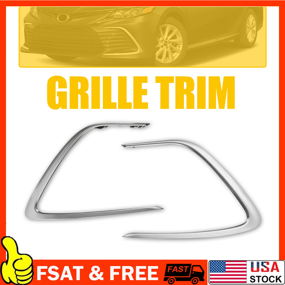 For 2021-2023 Toyota Camry LE XLE Front Bumper Grille Grill Strip Trim Molding
