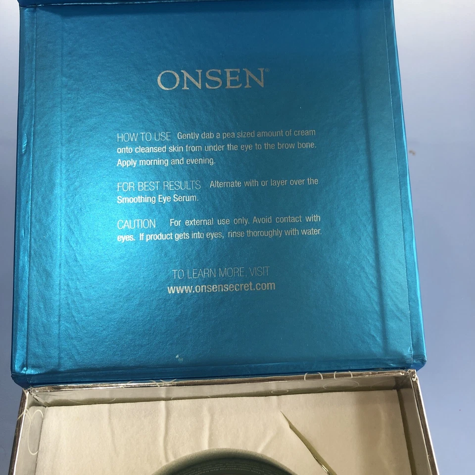 CREMA CALMANTE PARA OJOS SERIE ONSEN 30ml TOTALMENTE NUEVA Foto 2 de 4