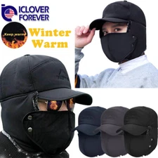 Men Women Winter Russian Hat Aviator Snow Ski Ushanka Waterproof Warm Hat Cap