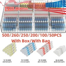 Waterproof Heat Shrink Solder Seal Sleeve Butt Terminals Wire Connector 22-10AWG