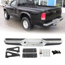 New Rear Step Bumper Assembly Chrome Steel Fit For Dodge Dakota 1997-2004