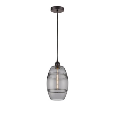 Innovations 616-1P Vaz 1Lt 8'' Cord Mini Pendant, Bronze/SM - 616-1P-OB-G557-8SM