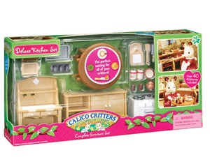 Calico Critters Deluxe Kitchen Set - Over 40 Pieces! New ...
