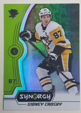 2018/19 UD SYNERGY GREEN PARALLEL SIDNEY CROSBY #25