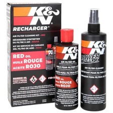 K&N Reinigungsspray 355 ml + Regenerierendes ROTES &Ouml;L 236,6 ml f&uuml;r Luftfilter