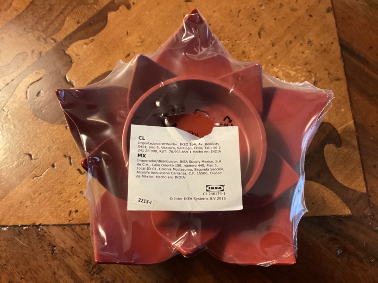 Ikea AROMATISK LOTUS Candle / Tea light Holder Red 6 inches eBay