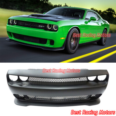 For 2015-2023 Dodge Challenger SRT Hellcat Style Front Bumper Cover (PP) + Lip
