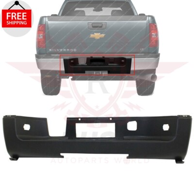 New Rear Center Bumper Step Pad Black Fits 2007-2013 CHEVROLET SILVERADO 1500