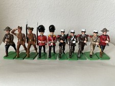 Lot of 10 ED BURLEY Cast Iron Soldiers