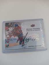 Michael Pezzetta Signed UD Director Boards Signature Autograph Spackle Canadiens