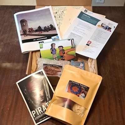 History Unboxed NIB St Augustine Kids Educational Interactive Kit Box Crafts
