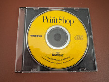 The Print Shop CD 1996 Broderbund Windows PC Vintage Publishing Software