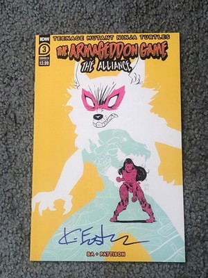 Teenage Mutant Ninja Turtles Armageddon Game: The Alliance #3 SIGNED Eastman COA