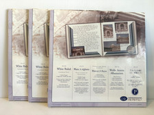 NEW  3 Pkgs Creative Memories 12x12 White Ruled Scrapbook Pages Refill 5 Sheets