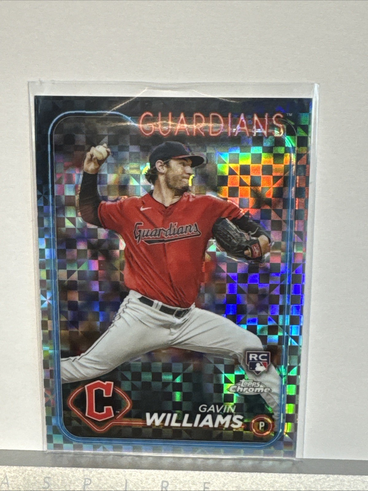 Gavin Williams 2024 Topps Chrome X-Fractor #15 Guardians RC