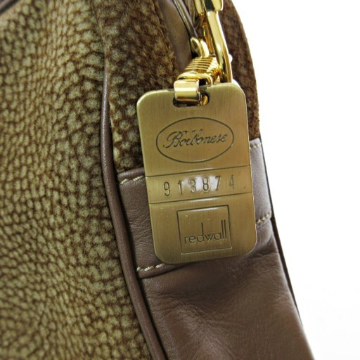 BORBONESE Quail Pattern 2-Way Suede Shoulder Bag … - image 6