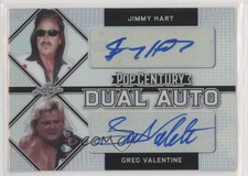2021 Leaf Metal Pop Century Dual Silver Rainbow 23/60 Jimmy Hart Auto HOF 5f7