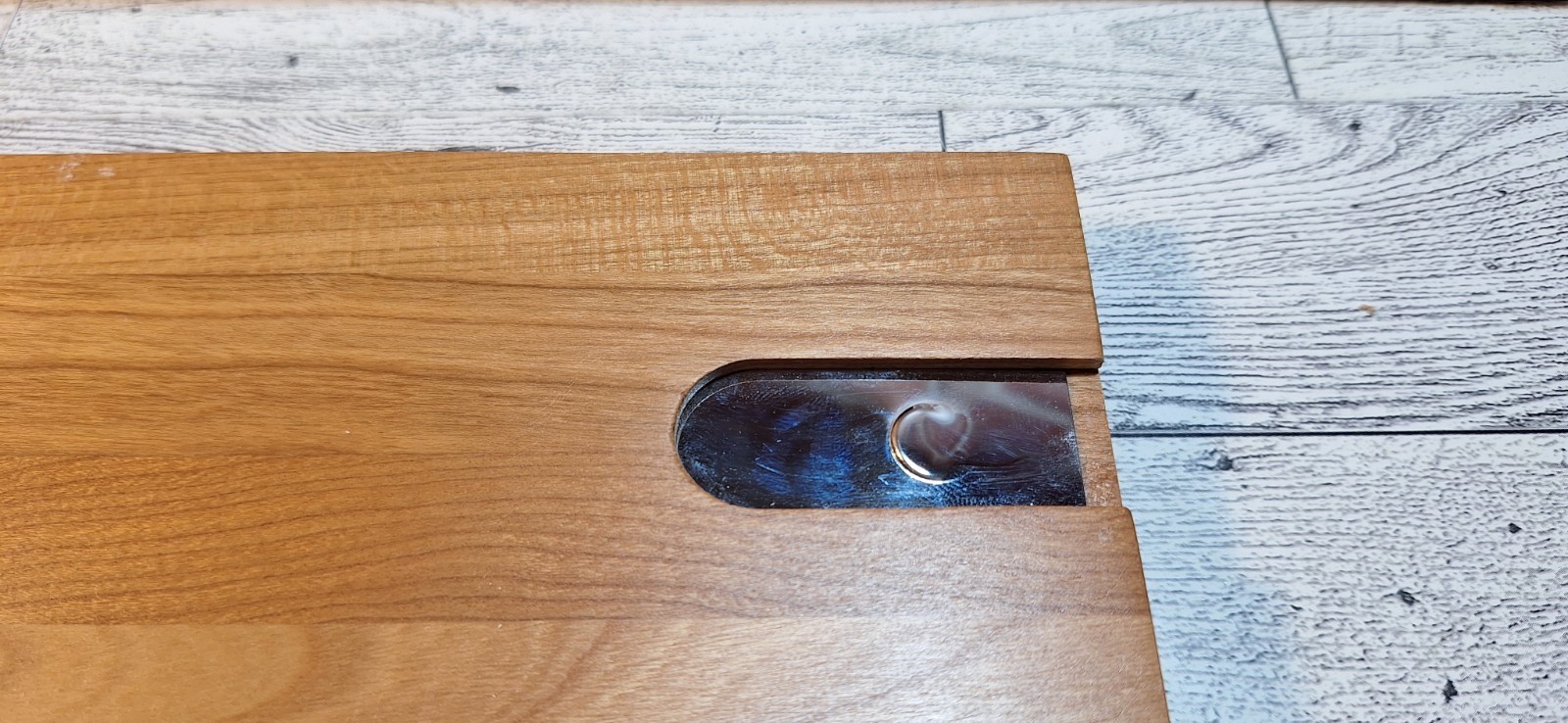 Drueke Vintage Souvenir Cribbage Board Mackinac Straits Bridge With orig. Box