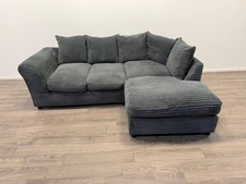 Harry Right Hand Corner Sofa – Grey Jumbo Cord