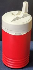 Vintage Igloo 1 Quart Red Water Jug Cooler Flip Up Spout Made in USA No Handle