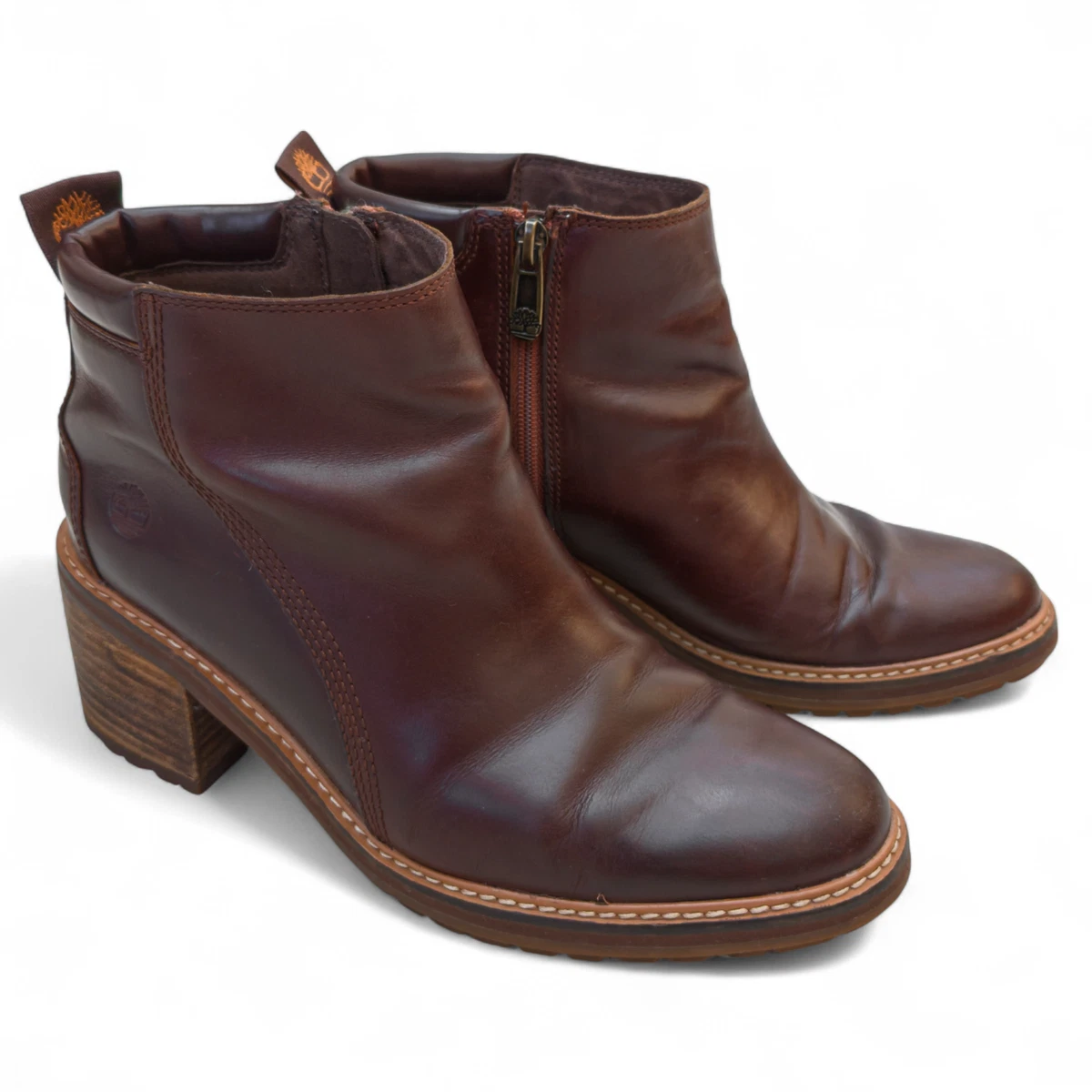 Timberland Brown Mid (2-2.9 in) Heel Height Boots for Women 