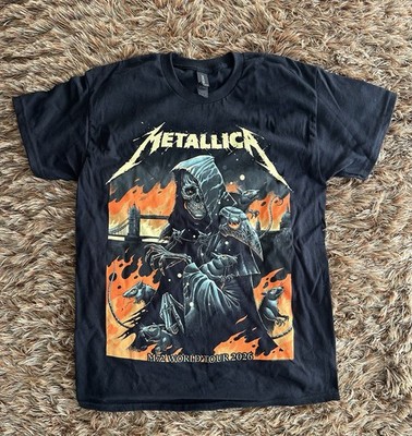 Metallica London Stadium Friday 3rd July M72 Tour T Shirt Size Medium + Fancard