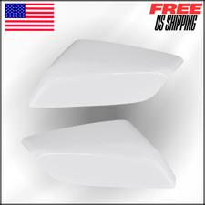 Side Mirror Cover for 16-25 Chevy Malibu Passenger Driver Side White 1 Pair