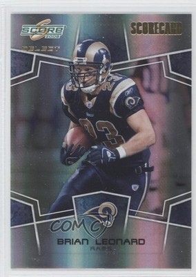 2008 Score Select Scorecard 14/100 Brian Leonard #292 0b5
