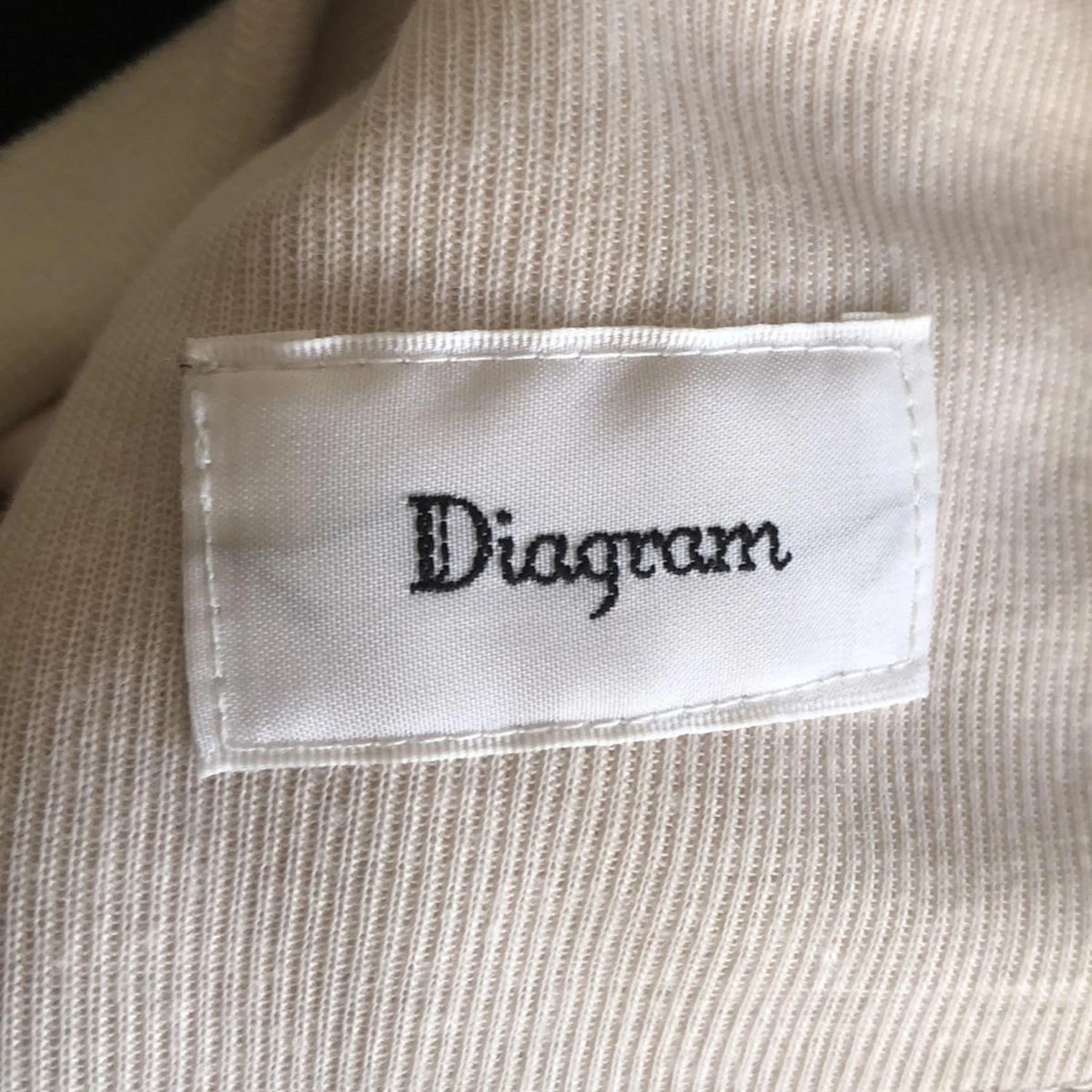 OFF WHITE Auth Diagram GRACE CONTINENTAL Felpa con cappuccio da donna nera panna