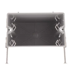 P&S Gray 1-Gang Construction Switch and Outlet Nail-On Shallow Box S1-18-R