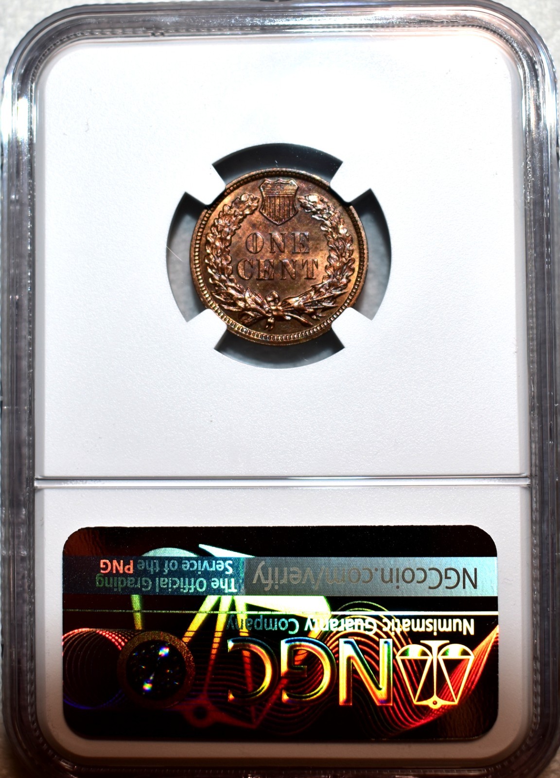 NGC PF-63 RB 1898 Indian Head Cent, Deeply Mirrored, Predominately Red ...