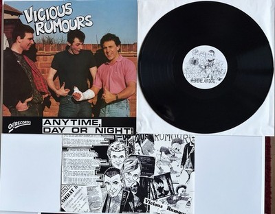 VICIOUS RUMOURS *Any Time, Day Or Night!* Vinyl LP * 1. Press! *PUNK*Oi! Records