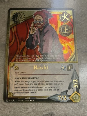 Naruto CCG Roshi - N-813 - Super Rare - 1st Edition Gold Foil