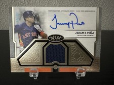 2024 Topps Tier One Auto Relic Jeremy Peña T1AR-JPE Auto /99 Card Houston Astros