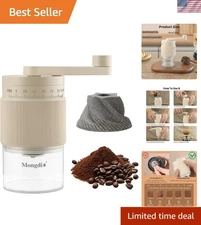 Portable Manual Coffee Bean Grinder with 35 Grind Settings, Hand Coffee Grind...