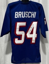 Tedy Bruschi Autograph Signed New England Patriots Football Jersey BAS Authentic