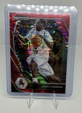 2021-22 Panini Prizm Draft Picks - James Harden #53 Red Pulsar Prizm