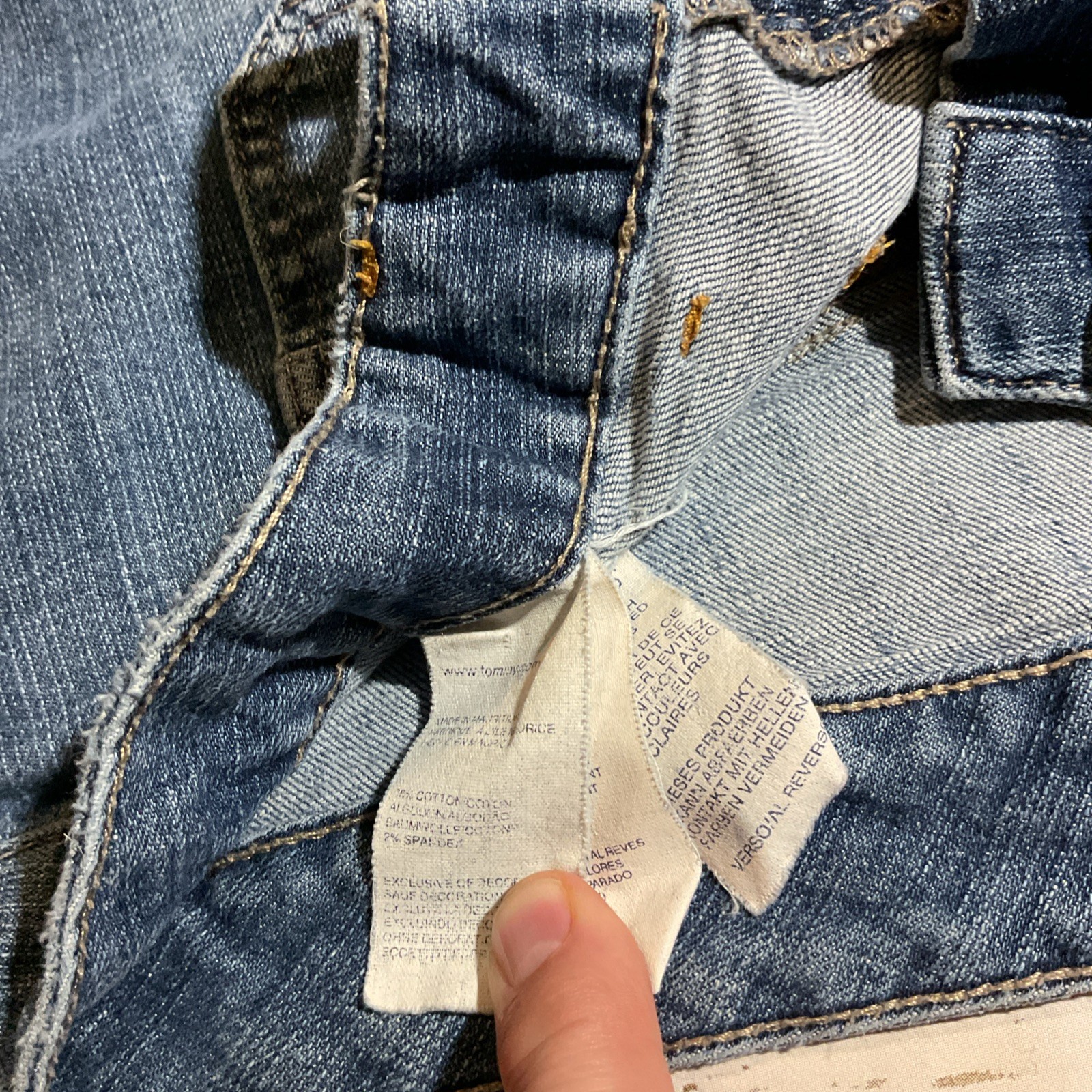 Vintage Tommy Hilfiger Denim Shorts Size 14 Light Wash Mid Rise Grunge Y2K 90s thumbnail 10