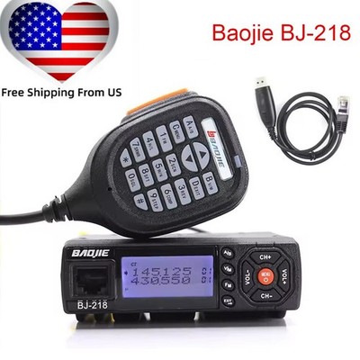 Baojie BJ-218 25W Walkie Talkie Long Range UV Dual Band MINI Car Radio + USB