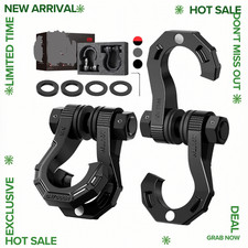New 34 D Ring Shackles Heavy Duty 78 Pin 45000lbs Break Strength Off Road New 34 D Ring Shackles Heavy Duty 78 Pin 45000lbs Break Strength Off Road