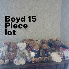 Boyd Plush Bears 9" to 11" Lot- 15 Pieces- So Cute, See pics