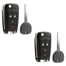 2 For 2010-2019 B119-Key + Remote Flip Key Fob for GMC Chevy Equinox OHT01060512
