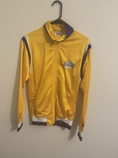 VTG 90s Starter Los Angeles Lakers Track Jacket NBA Gold Purple Small Taiwan